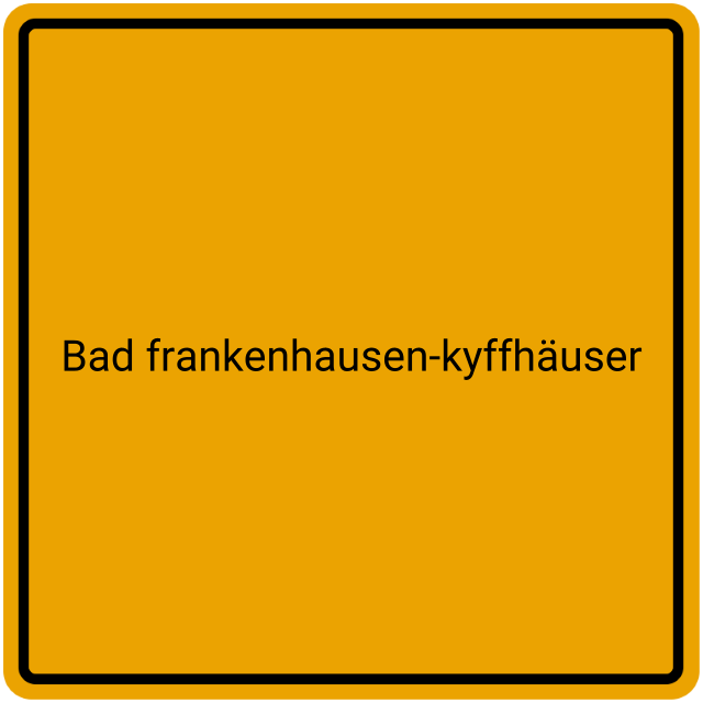 Meldebestätigung Bad Frankenhausen-Kyffhäuser